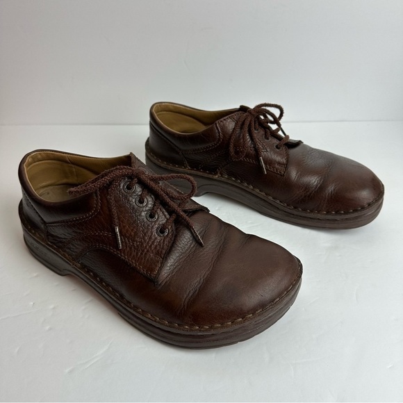 Vintage Birkenstock Memphis Shoes Men's size 10 Boots EU 43 Leather Brown - Picture 9 of 9